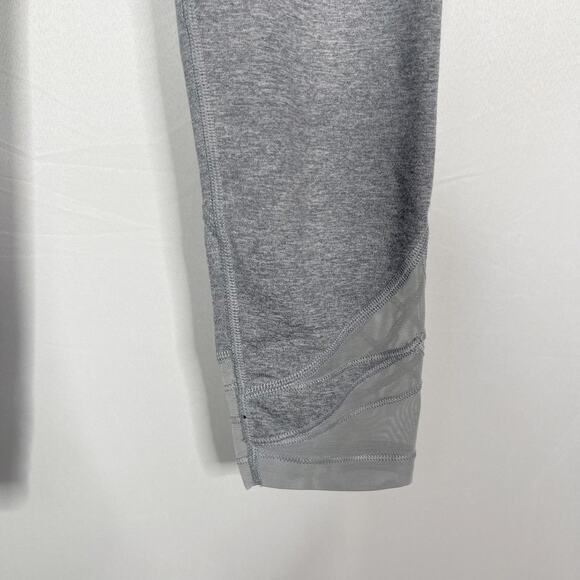 Athleta Girls XLarge 14 Gray Major League Mesh Tight Leggings Workout Pieced - Picture 6 of 11